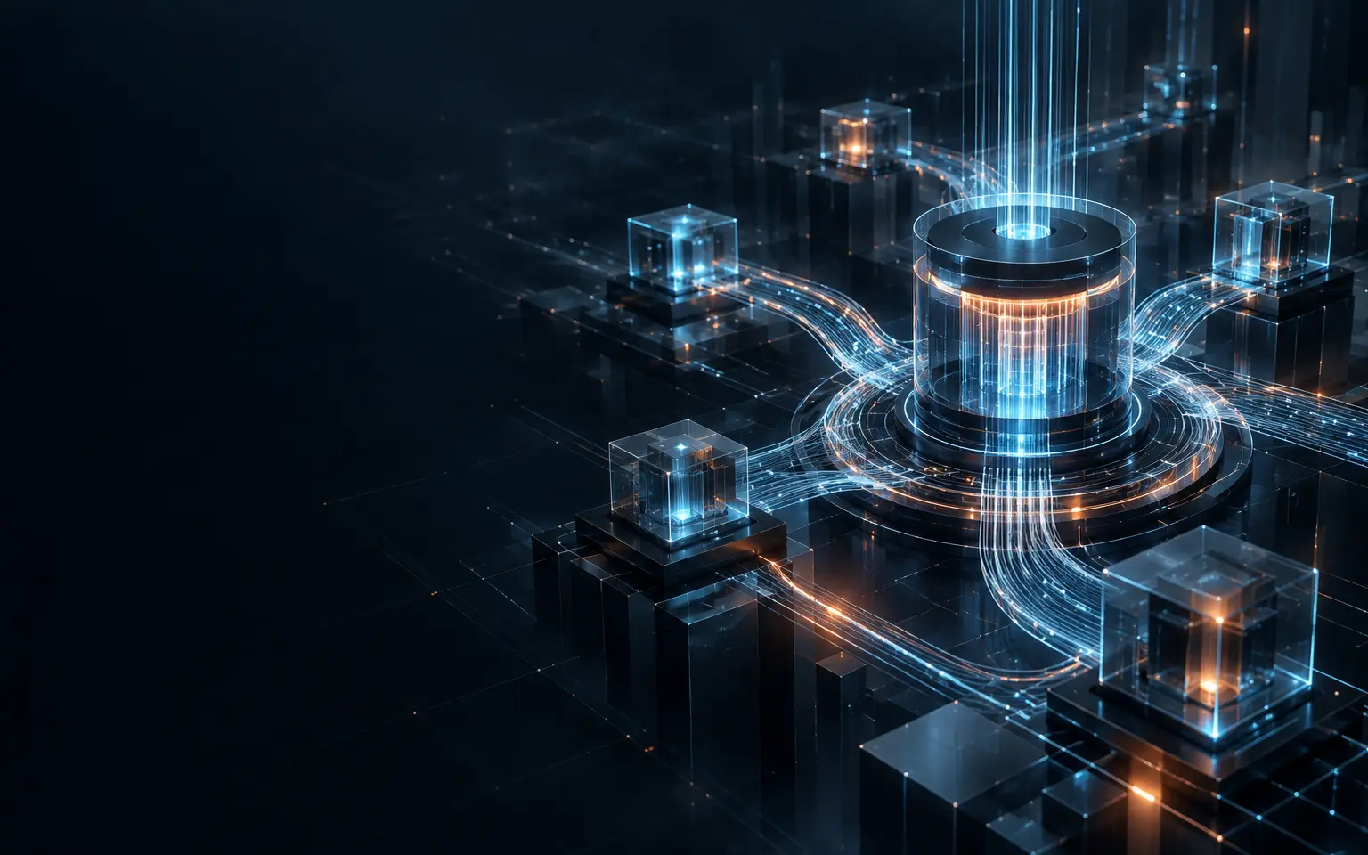 Abstract network of intelligent systems and data pathways